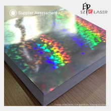 Silver Security Hologram Paper with Broken Glass Pattern